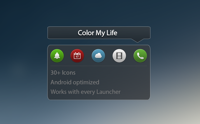 color my life android icons