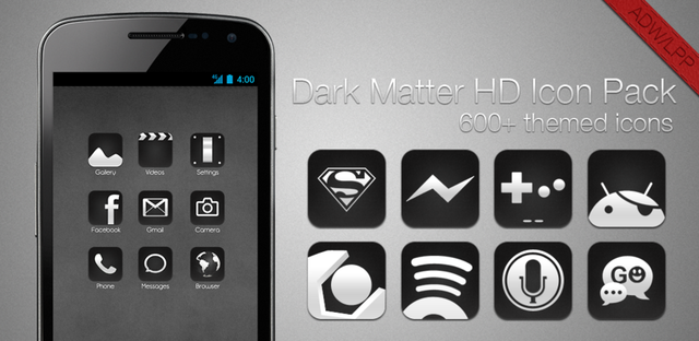 dark matter icon pack