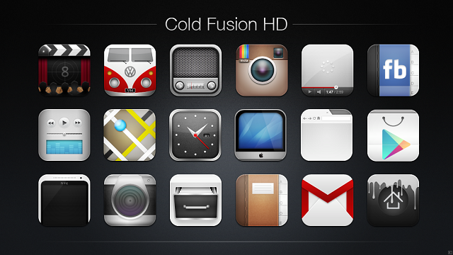 cold fusion android icons