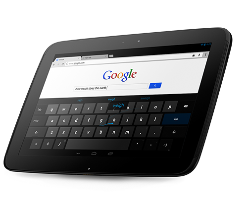 Nexus 10 tablet