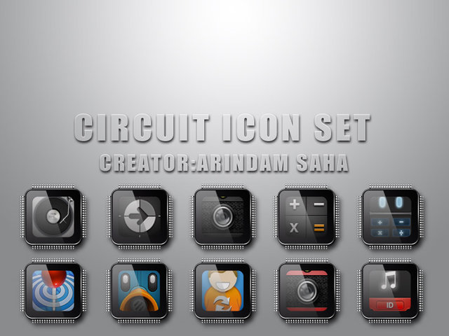 circuit android icon pack