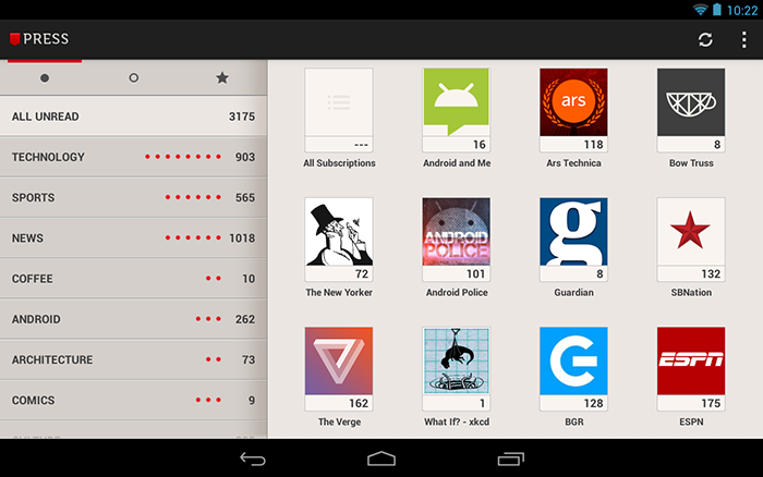 press tablet app android