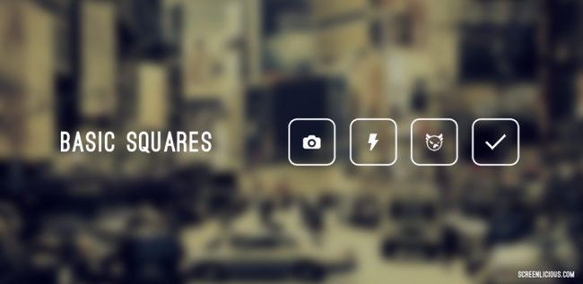 basic squares icon pack